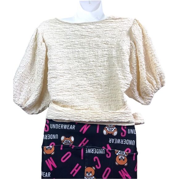 JULIANA’S Ivory V Neckline Wrap Top - Picture 11 of 11